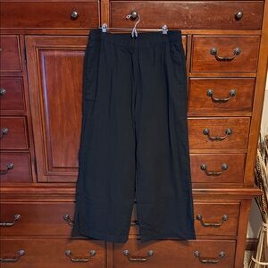 Old Navy Black Wide-Leg Pants Large